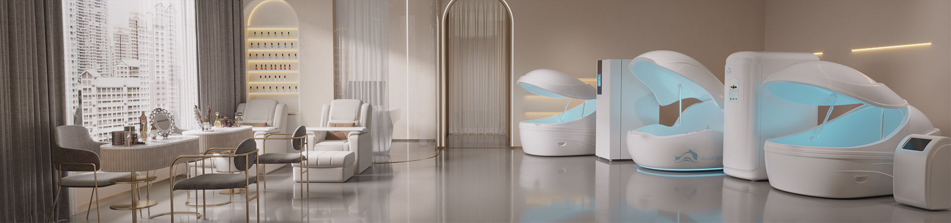 Yuncong float tank in spa environment