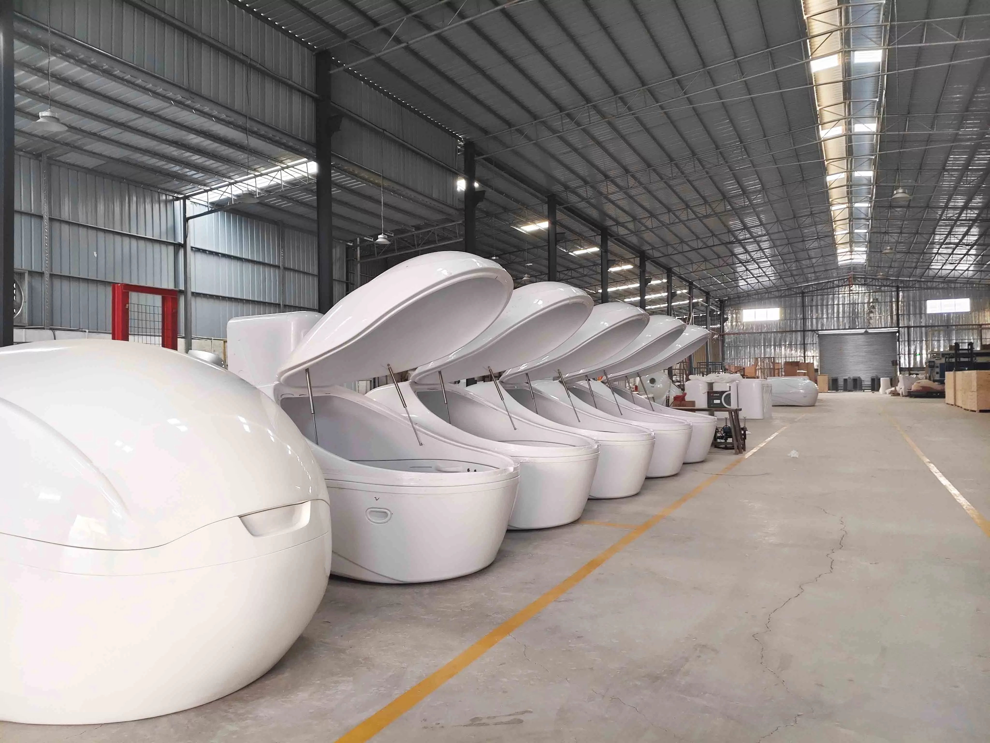 Yuncong manufactures float tanks and pods for use at home and commercial settings. The manufacturing facility is located in Foshan, China.