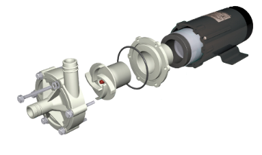 magnetic drive pump of float tank