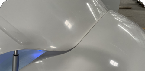 Close-up of sleek hidden hinges on a premium float pod door design